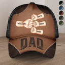 Gift For Father,Funny - Dad Kid First Bump The Man The Myth The Legend - Personalized Mesh-back Casual Cap