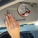 Memorial, Family, Gift For Grandparents, Parents, Sad - Dad Mom Your Life Was A Blessing Memorial - Personalized Custom Shaped Car Visor Clip