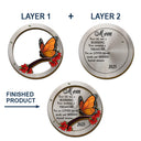 Memorial, Family, Gift For Grandparents, Parents, Sad - Dad Mom Your Life Was A Blessing Memorial - Personalized Custom Shaped Car Visor Clip