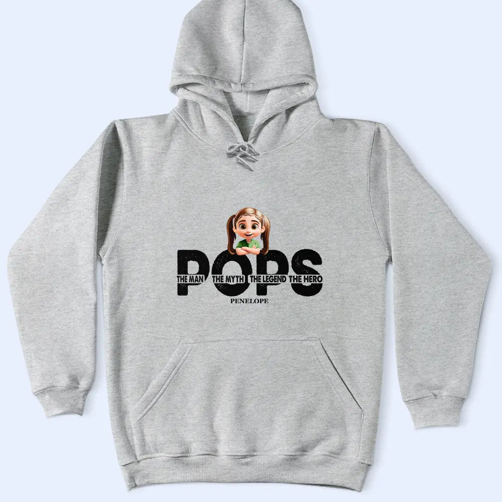 Gift For Father,Funny,Gift For Grandpa - Dad Papa The Man The Myth The Legend - Personalized T Shirt