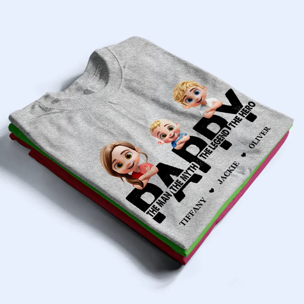 Gift For Father,Funny,Gift For Grandpa - Dad Papa The Man The Myth The Legend - Personalized T Shirt