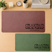 Dad - Children,Gift For Husband,Gift For Uncle,Gift For Grandpa,Gift For Father,Grandpa - Grandkids,Non-Eng,Special Font,Confident - Dad Papa We Love You - Personalized Leather Desk Mat