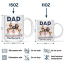 Gift For Husband,Gift For Grandpa,Gift For Father,Grandpa,Grandkids,Dad,Daughters - Dad Thanks For Always Saying Yes - Personalized Mug