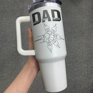 Gift For Father - Dad The Man The Myth The Legend - Personalized Engraved 40oz Tumbler