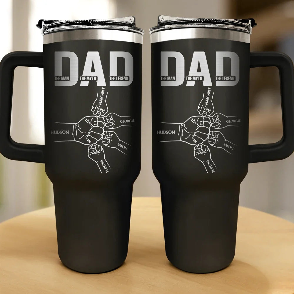 Gift For Father - Dad The Man The Myth The Legend - Personalized Engraved 40oz Tumbler