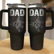 Gift For Father - Dad The Man The Myth The Legend - Personalized Engraved 40oz Tumbler