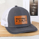 Gift For Father,Gift For Grandpa,Happy - Dad We Love You - Personalized Leather Patch Hat