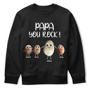 Gift For Father, Gift For Grandpa, Funny - Dad You Rock Sea Stones Fun Googly Eyes - Personalized T Shirt