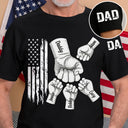 Gift For Father,Independence Day,America 250th,Dad - Children,Happy,Icon - Dad The Man The Myth The Legend Stars & Stripes - Personalized T Shirt