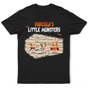 Halloween,Family,Grandpa,Grandkids,Gift For Grandpa,Gift For Grandma,Gift For Aunt - Dadcula Momster Ghoulma Of Little Monsters - Personalized T Shirt