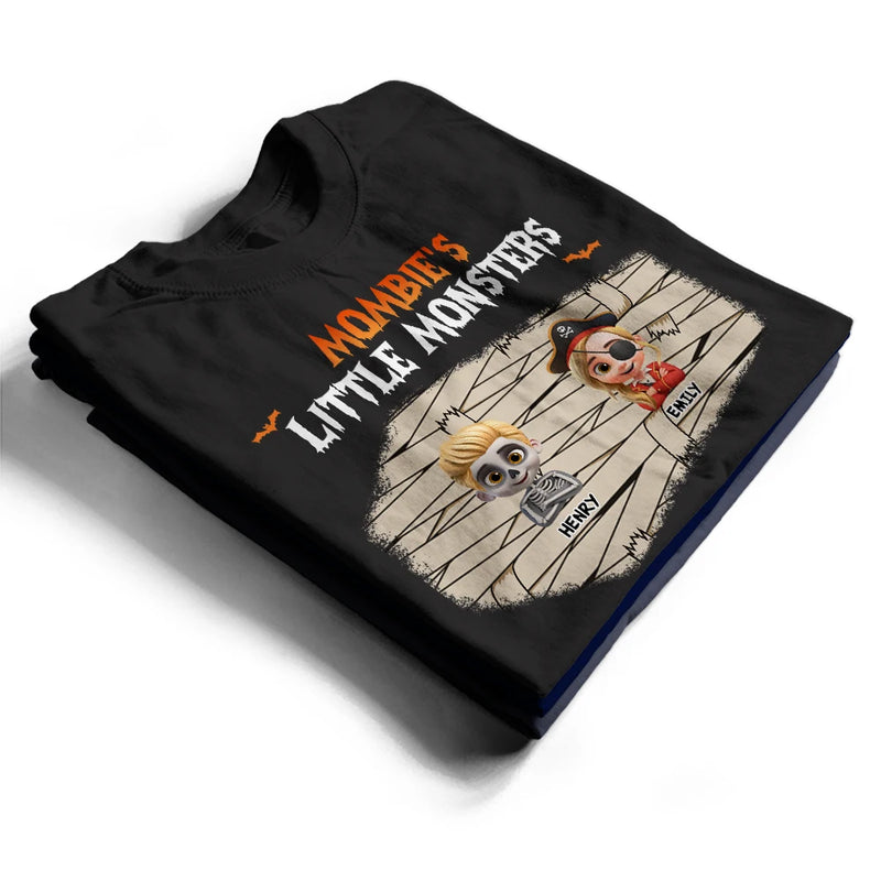 Halloween,Family,Grandpa,Grandkids,Gift For Grandpa,Gift For Grandma,Gift For Aunt - Dadcula Momster Ghoulma Of Little Monsters - Personalized T Shirt