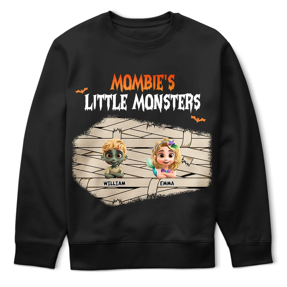 Halloween,Family,Grandpa,Grandkids,Gift For Grandpa,Gift For Grandma,Gift For Aunt - Dadcula Momster Ghoulma Of Little Monsters - Personalized T Shirt