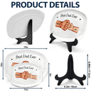 Gift For Father,Dad - Children,Happy - Daddy's Team Hand Punch - Personalized Plate