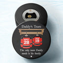 Dad - Children, Gift For Father, Happy - Daddy's Dream Team - Personalized Hockey Puck Bottle Opener