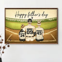 Gift For Father,Gift For Husband,Baseball,Softball - Daddy's Dream Team Baseball Father - Personalized Poster