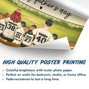 Gift For Father,Gift For Husband,Baseball,Softball - Daddy's Dream Team Baseball Father - Personalized Poster