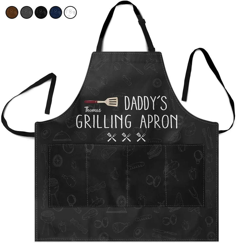 Daddy's Grilling Apron - Personalized Apron