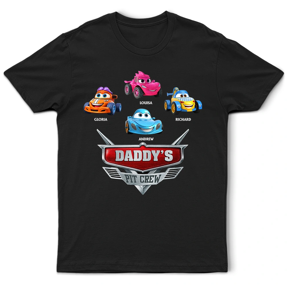 Daddy's Pit Crew Kid Car - Personalized T Shirt
