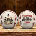 Baseball,Dad's Hobby,Gift For Father,Dad - Children,Happy - Daddy's Team Together We Make A Winning Team - Personalized Baseball, Softball