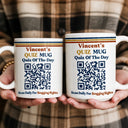 Gift For Yourself, Inspirational, QR Code - Daily Quiz - Daily Quiz Interactive QR Code - Personalized Mug