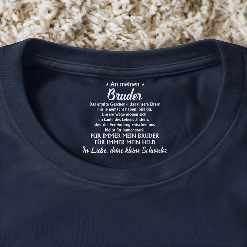 Gift For Sibling,Gift For Sisters,Gift For Brothers,Love,German - Das größte Geschenk - Personalisiertes T Shirt