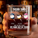 Funny, Gift For Father, Gift For Husband - Dear Dad Of All The Balls In The World - Personalized Whiskey Glass