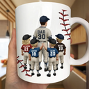 Gift For Father,Baseball,Sport Dad,Happy - Dear Dad Thank You For Teaching Me Play Baseball - Personalized Mug