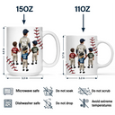Gift For Father,Baseball,Sport Dad,Happy - Dear Dad Thank You For Teaching Me Play Baseball - Personalized Mug