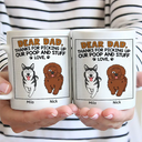 Dog Lovers,Dog Dad,Funny - Dear Dad Thanks For Picking Up My Poop Funny Cartoon Dog - Personalized Mug