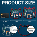 Cat Lovers, Cat Mom, Cat Dad, Funny, Christmas - Dear Santa Define Naughty - Personalized 2-Layered Mix Ornament