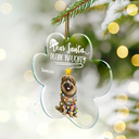 Funny,Dog Lovers,Christmas - Dear Santa Define Naughty Dog - Personalized Custom Shaped Acrylic Ornament