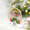 Happy, Pet Lovers, Christmas, Funny - Dear Santa I've Good-Ish - Personalized Custom Shaped Acrylic Ornament