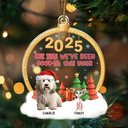Happy, Pet Lovers, Christmas, Funny - Dear Santa I've Good-Ish - Personalized Custom Shaped Acrylic Ornament