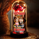 Gift For Couples, Gift For Husband, Gift For Wife, Gift For Boyfriend, Gift For Girlfriend, Love - 3D Effect Couple I'm Yours No Returns Or Refunds - Personalized Everlasting Rose Dome Lamp