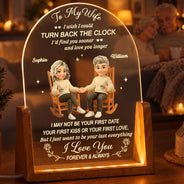 Anniversary, Christmas, Gift For Couples, Gift For Wife, Gifts For Her, Romantic, Vector - Anniversary Gift For Couples - Personalized To My Wife Night Light