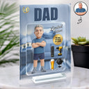 Gift For Husband,Gift For Yourself,Gift For Men,Gift For Father,Gift For Grandpa,Non-Eng,Photo - Toybox Figure,Playful - Custom Photo Toybox Figure Dad Grandpa Limited Edition - Personalized Vertical Rectangle Acrylic Plaque