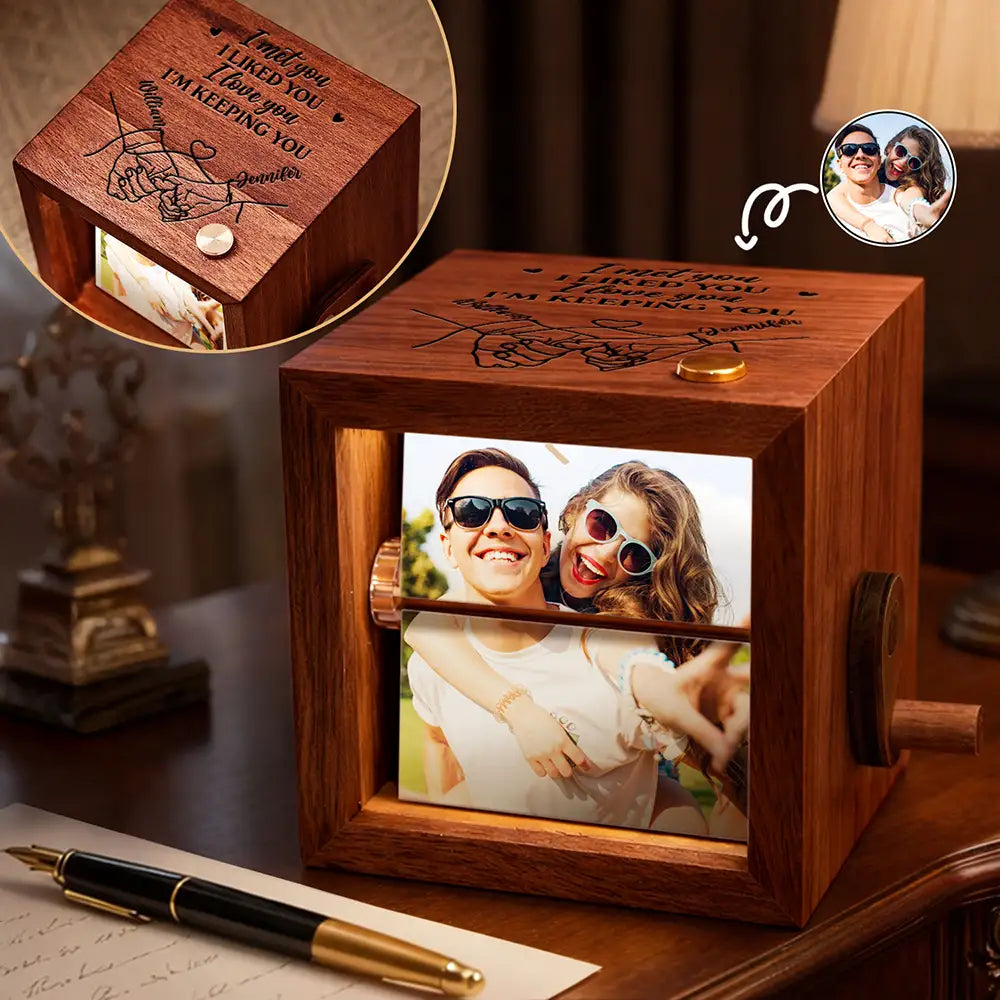 Anniversary Gift For Couples - Personalized Custom Photo I Met You Flipbook Frame Animation Machine