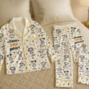 Gift For Yourself,Gift For Women,Gift For Mother,Gift For Grandma,Love,German - Diese Oma Mama Gehört Ihren Enkelkindern - Personalisiertes Satin-Pyjama-Set