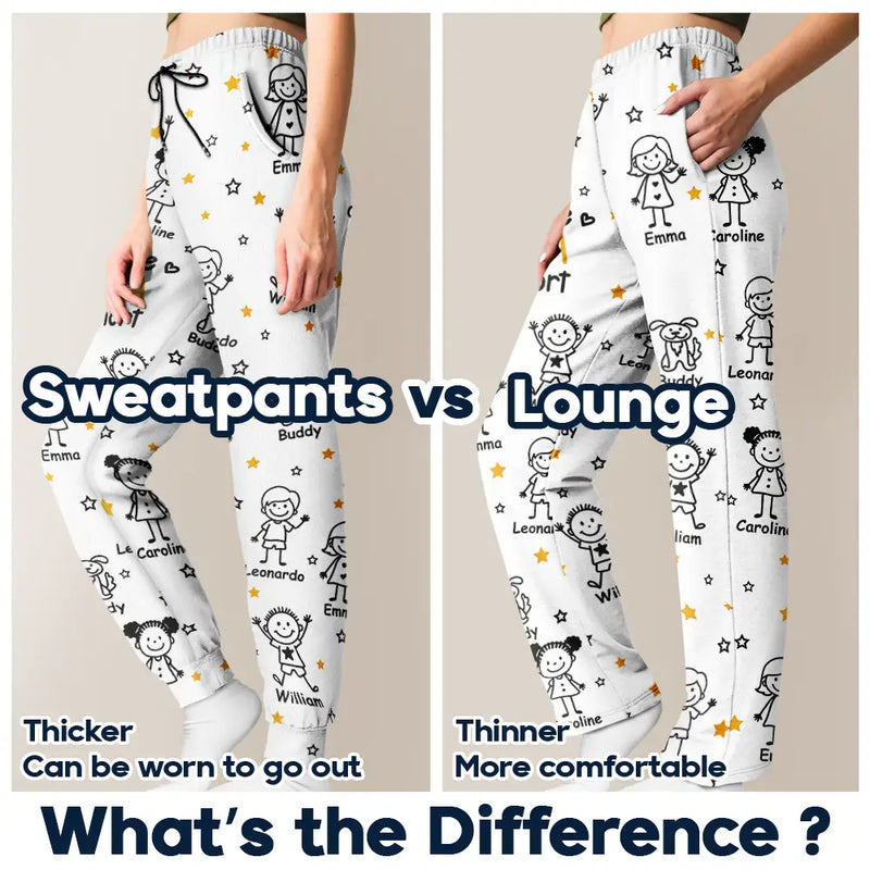 Gift For Women,Gift For Men,Parents,Gift For Mother,Gift For Grandpa,Gift For Father,Gift For Grandma,Gift For Grandparents,Love,German - Dieser Großvater Diese Großmutter Dieser Vater Diese Mutter Gehört - Personalisiertes Pyjamahose