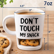 Gift For Men, Gift For Yourself, Sarcastic, Icon - Do Not Touch Mine 3D Effect Funny Sarcastic Face - Personalized Cookie Mug