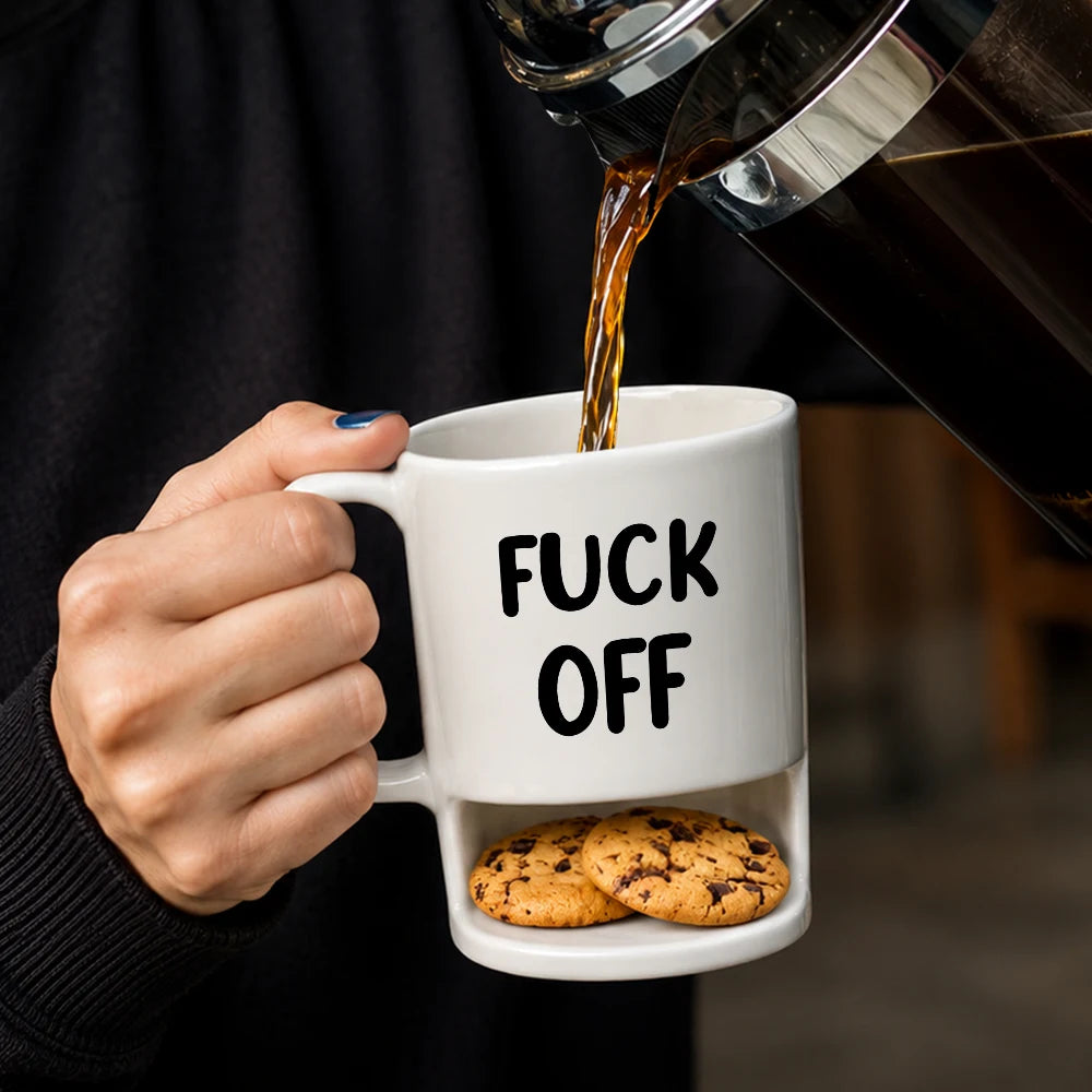 Gift For Men, Gift For Yourself, Sarcastic, Icon - Do Not Touch Mine 3D Effect Funny Sarcastic Face - Personalized Cookie Mug