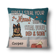 Dog I Steal Your Bed & Sofa - Personalized Custom Pillow