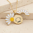 Pet Lovers,Memorial,Love - Dog Cat Ears Outline Custom Name - Personalized Engraved Hidden Message Necklace