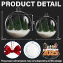 Christmas,Pet Lovers,Cat Lovers,Dog Lovers,Funny - Dog Cat Lovers Best Friends For Life - Personalized 3D Acrylic Ball Ornament