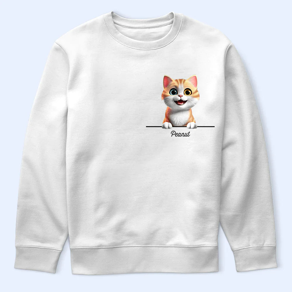 Pet Lovers,Pet Mom,Pet Dad - Dog Cat Mom Dad Pet Lover 3D Effect - Personalized T Shirt
