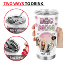 Dog Dad,Dog Mom,Happy - Dog Dad Dog Mom Cute Fur Baby Printed Glitter - Personalized Tumbler