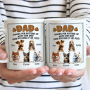 Dog Lovers, Dog Dad, Happy - Dog Dad Thanks For Putting Up With My Sht - Personalized Mug