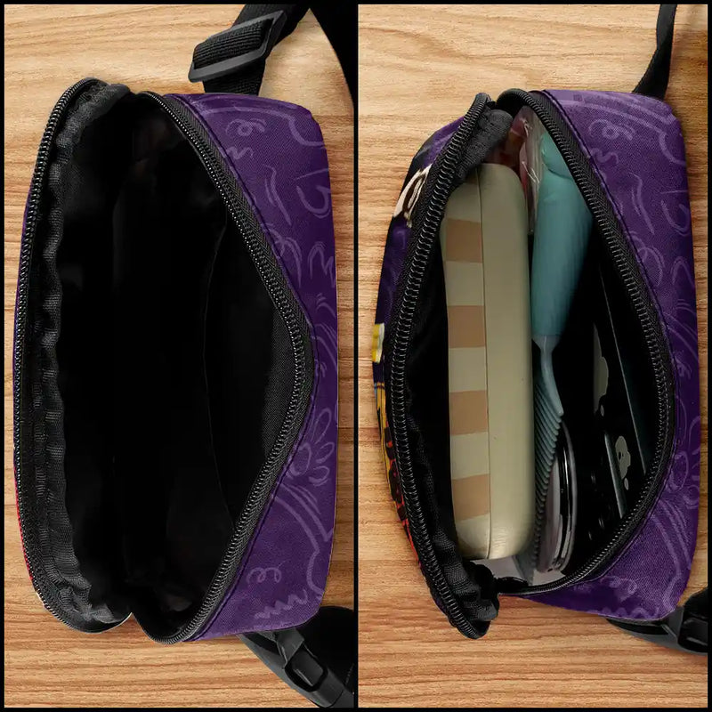 Gift For Husband,Gift For Men,Gift For Father,Dog Lovers,Dog Dad,Happy,Gift For Yourself - Dog Dad The Man The Myth The Legend - Personalized Crossbody Belt Bag