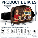 Gift For Husband,Gift For Men,Gift For Father,Dog Lovers,Dog Dad,Happy,Gift For Yourself - Dog Dad The Man The Myth The Legend - Personalized Crossbody Belt Bag
