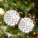 Pet Lovers, Pet Mom, Pet Dad, Dog Lovers, Dog Mom, Dog Dad, Christmas, Funny - Dog Dear Santa Paws - Personalized Custom Shaped Wooden Ornament